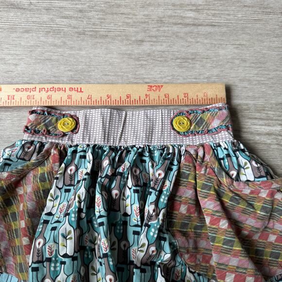 Matilda Jane Girls Skirt 10 Art Print Blue Pockets - Picture 5 of 6